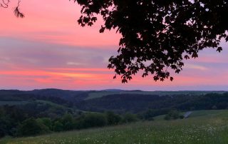 Sonnenuntergang bei Lutzerath