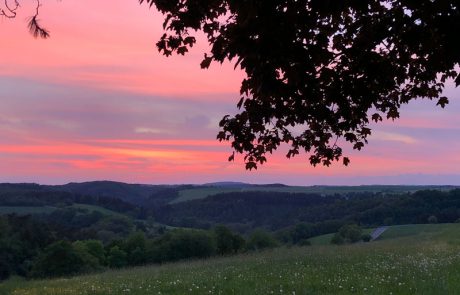 Sonnenuntergang bei Lutzerath