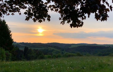 Sonnenuntergang bei Lutzerath