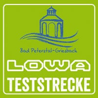 LOWA Teststrecke Wegmarkierung