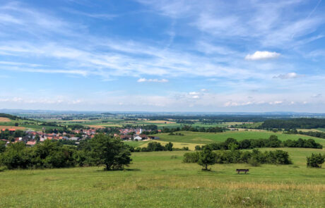 Schöne Aussicht in den Rieskrater