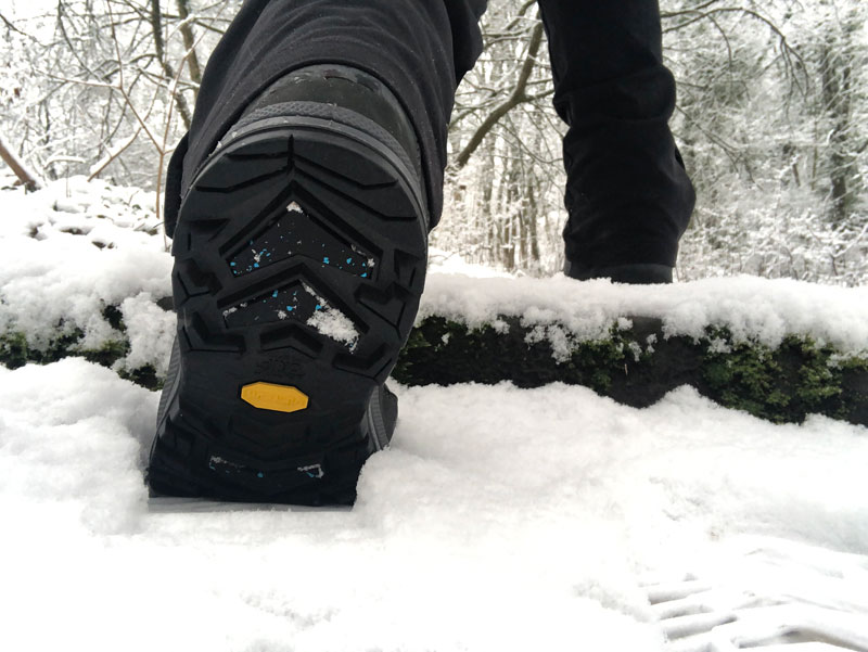 Blick auf die Vibram-Sohle des RENEGADE EVO ICE