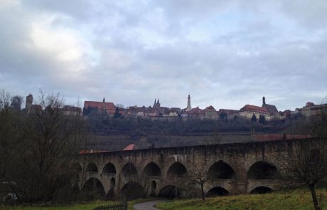 Blick auf die Doppelbrücke