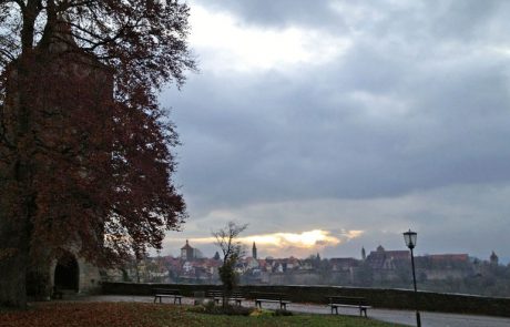 Sonnenaufgang über Rothenburg