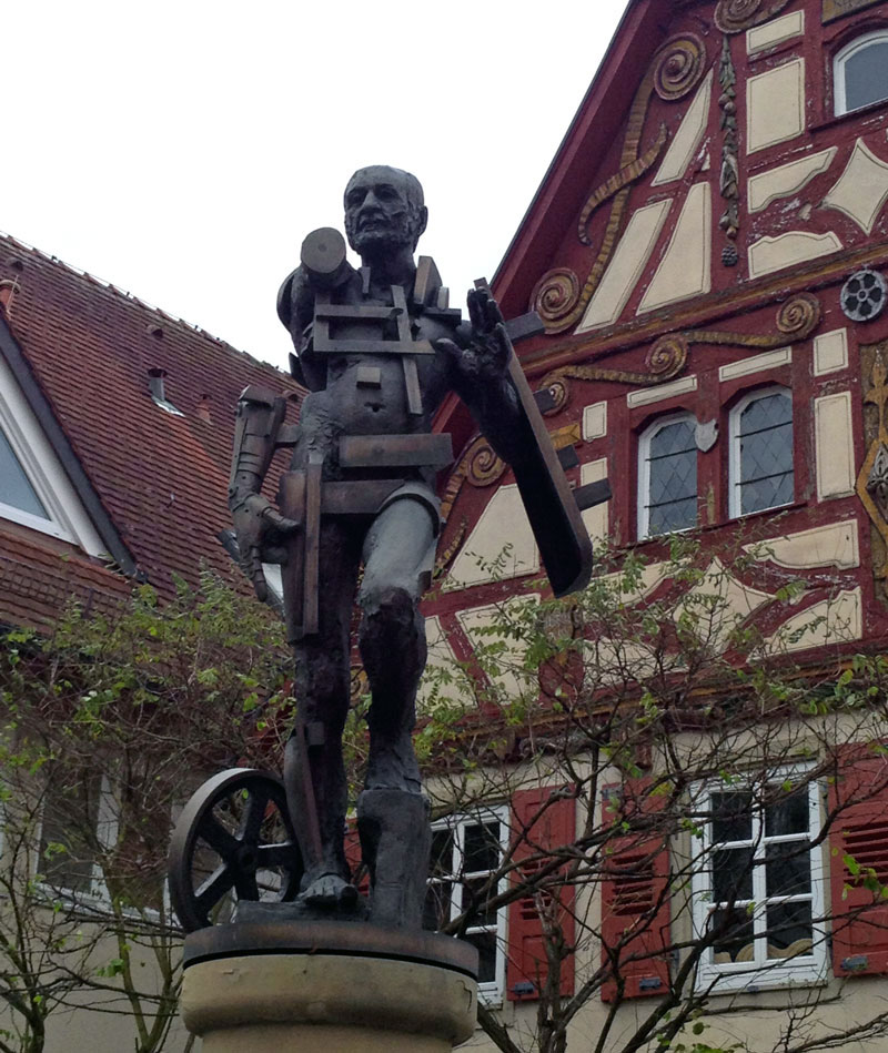 Götz-Statue in Jagsthausen