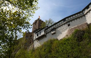 Blick hinauf zur Wartburg