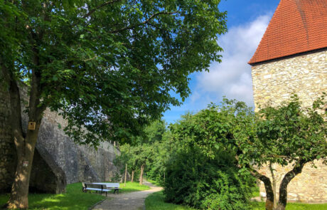 Pilgerweg entlang des Wemdinger Stadtgrabens